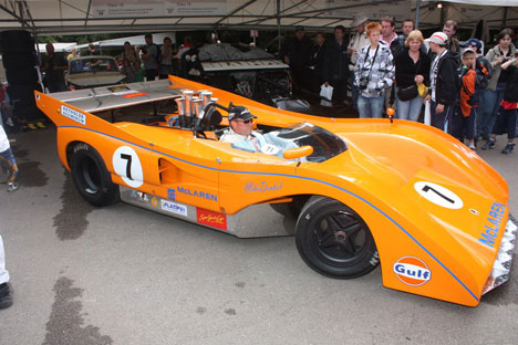 En berømt Can-Am McLaren. McLaren var på et tidspunkt totalt dominerende i Can-Am.
(Foto: Motorsporten.dk)